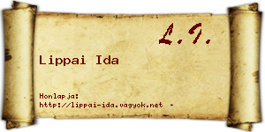 Lippai Ida névjegykártya